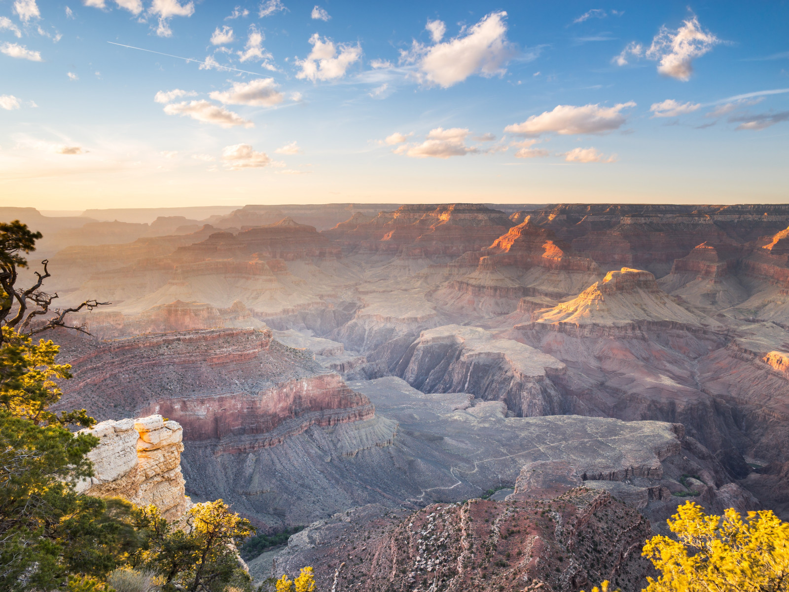 Sunset over the Grand Canyon wallpaper 1600x1200