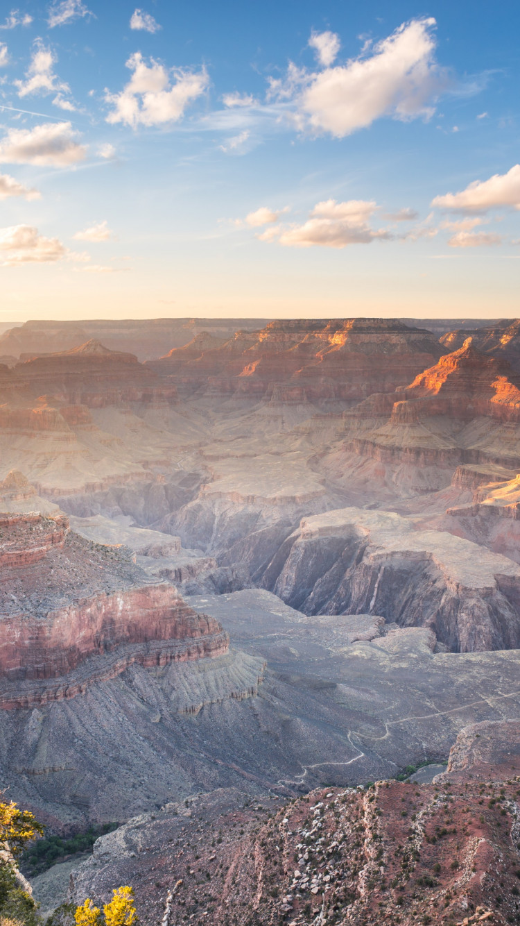 Sunset over the Grand Canyon wallpaper 750x1334