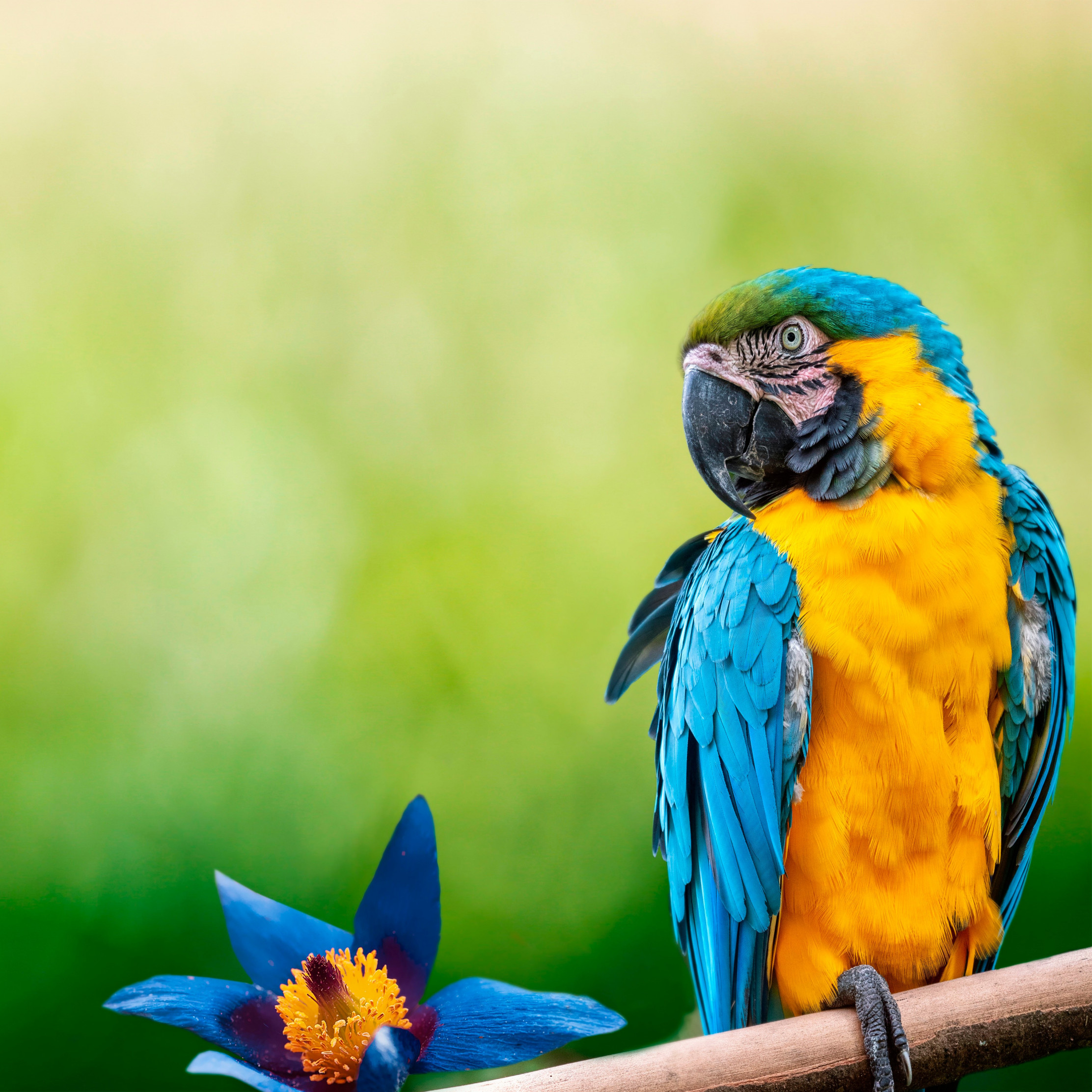 Beautiful Macaw parrot wallpaper 2224x2224