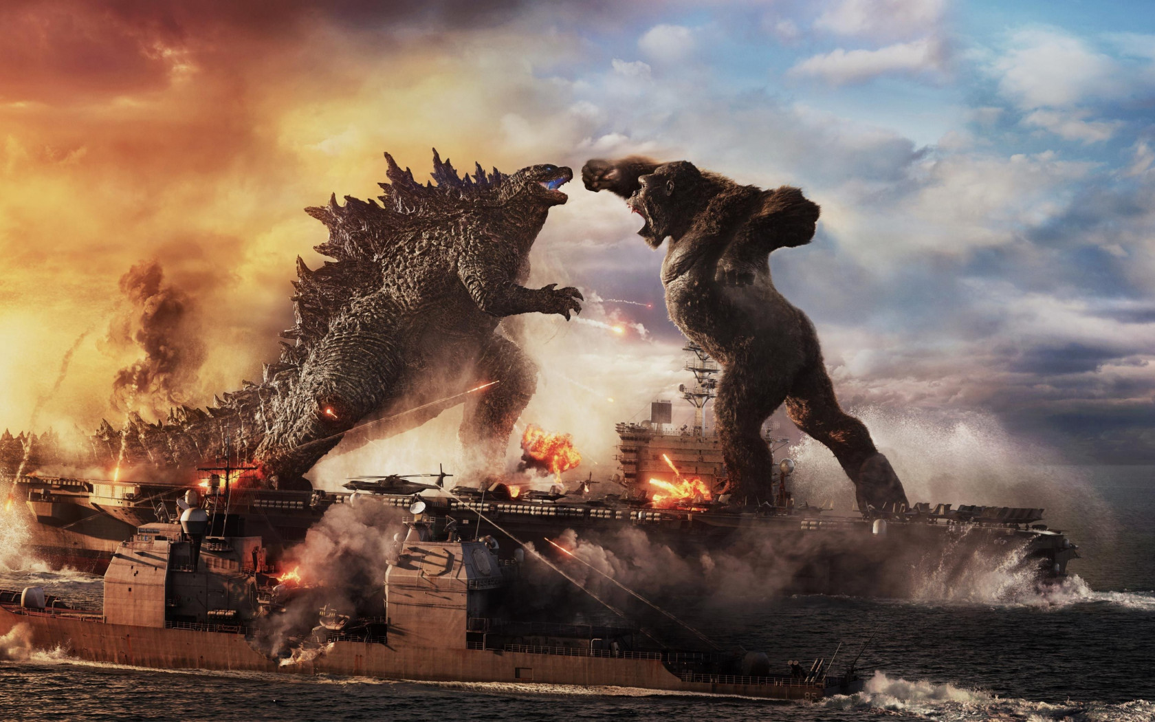 Godzilla vs Kong wallpaper 1680x1050