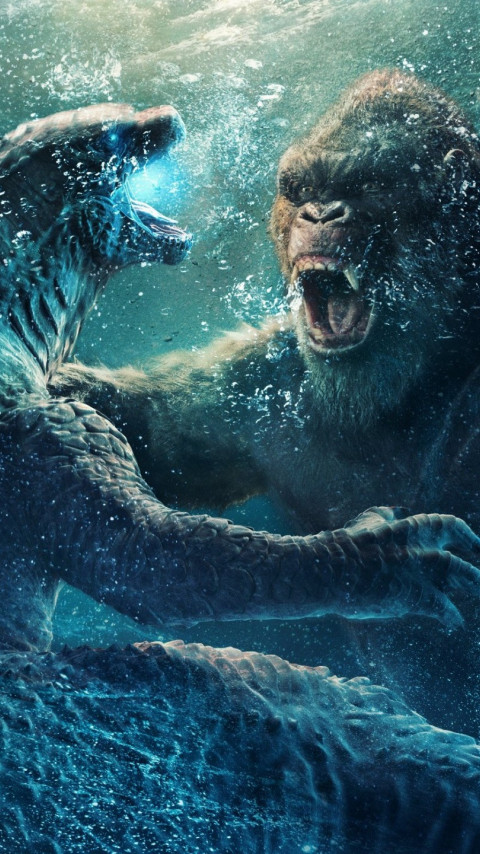 Godzilla vs Kong 2 wallpaper 480x854