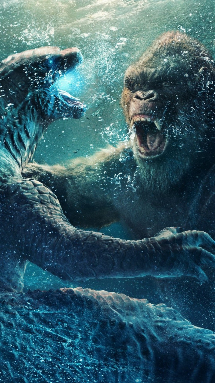 Godzilla vs Kong 2 wallpaper 750x1334