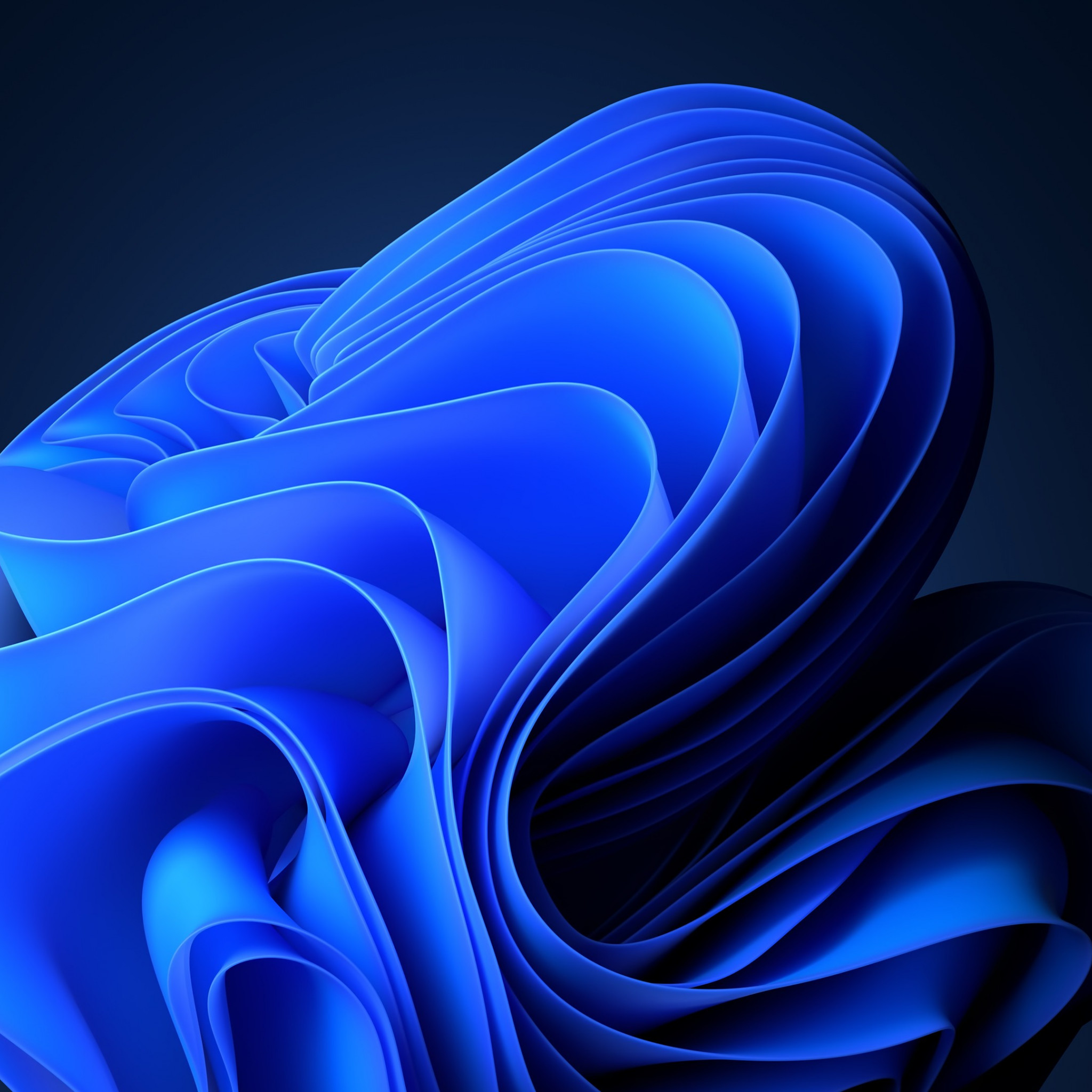 Windows 11 blue abstract wallpaper 2048x2048