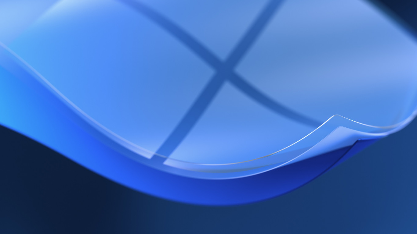 Blue Windows 11 wallpaper 1366x768