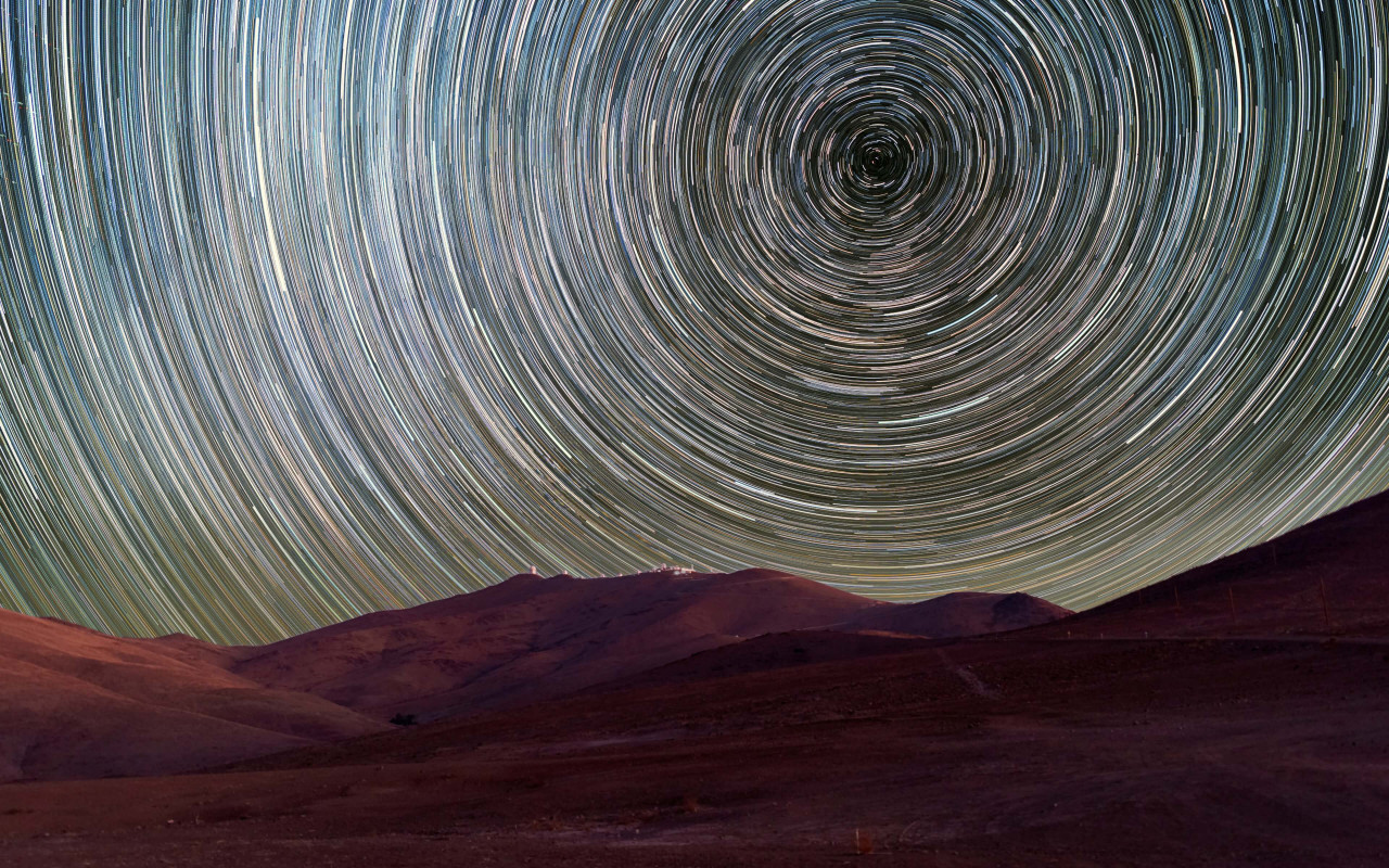 Landscape of Chile's Atacama Desert wallpaper 1280x800