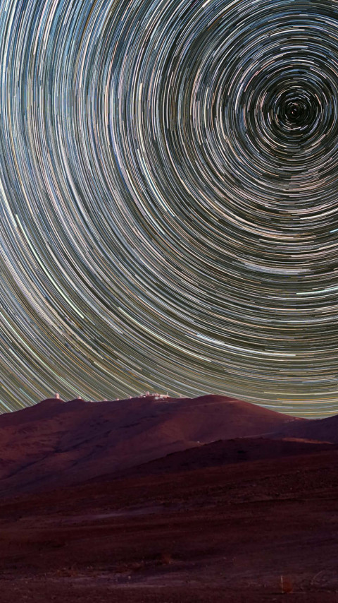 Landscape of Chile's Atacama Desert wallpaper 480x854