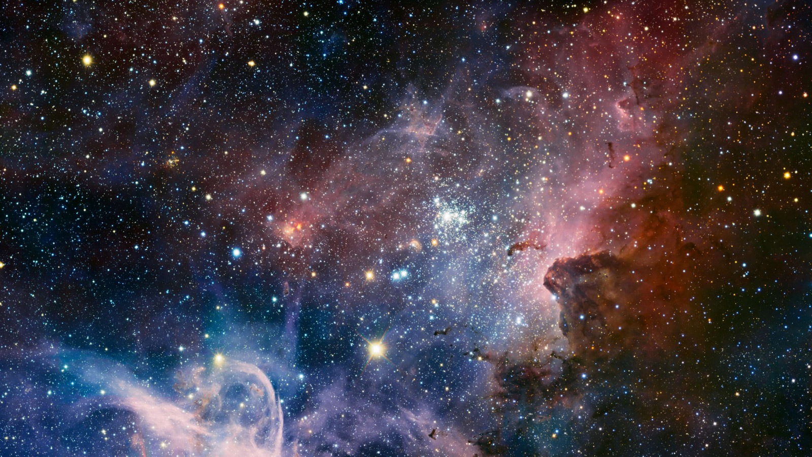 Carina Nebula wallpaper 1600x900