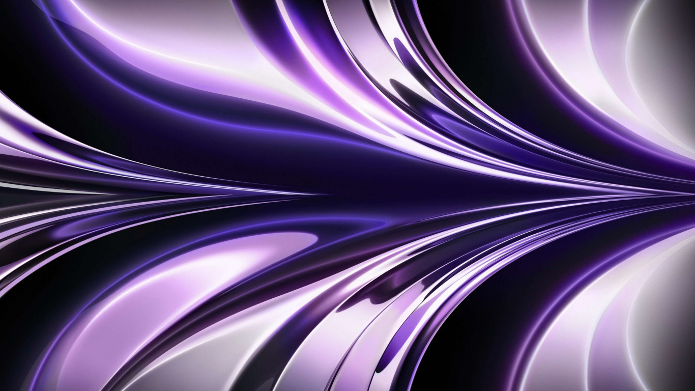 iOS 16 abstract purple style wallpaper 1366x768