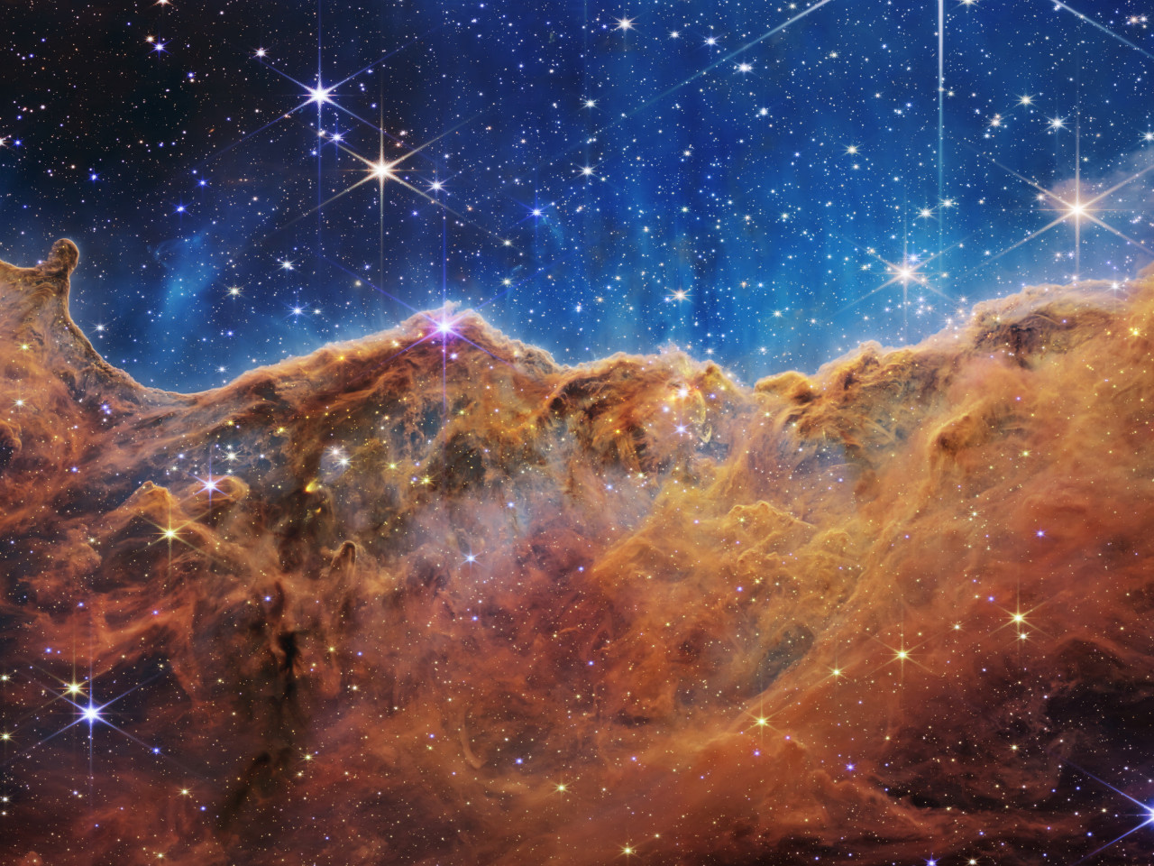 Cosmic Cliffs in the Carina Nebula wallpaper 1280x960
