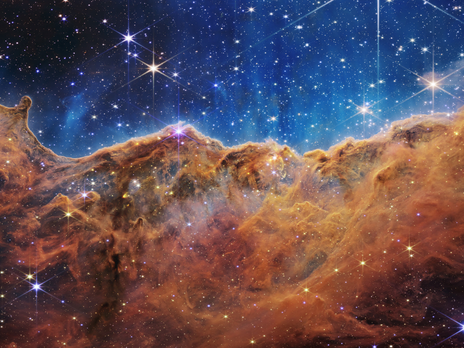 Cosmic Cliffs in the Carina Nebula wallpaper 1600x1200