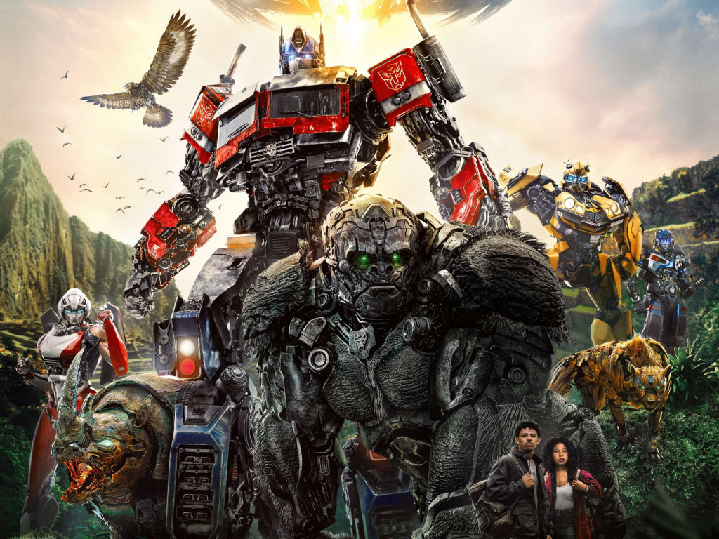 Transformers: Rise of the Beasts poster wallpaper 1024x768