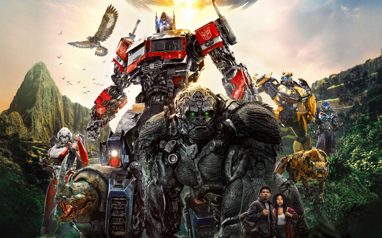 Transformers: Rise of the Beasts poster wallpaper 1280x800