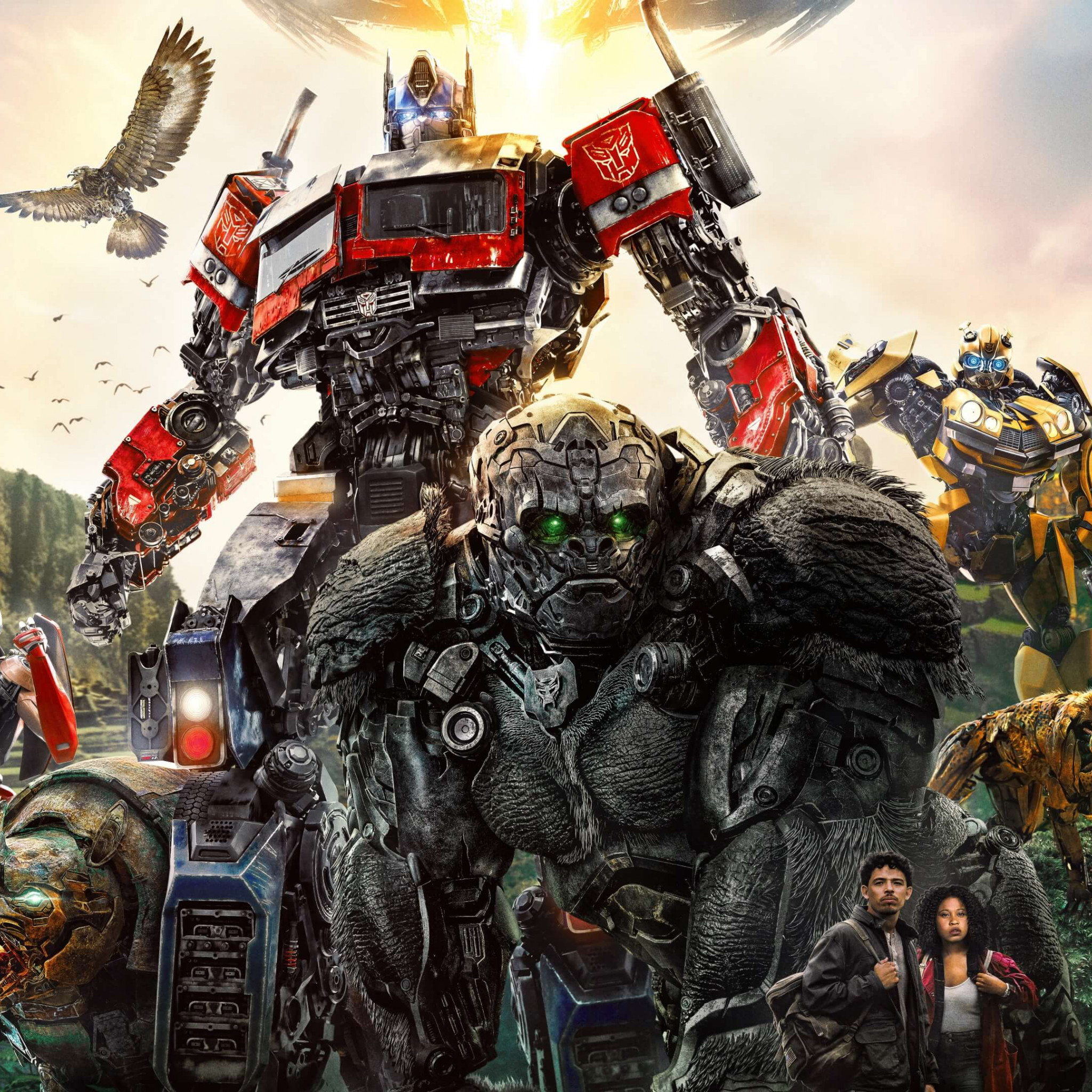 Transformers: Rise of the Beasts poster wallpaper 2048x2048