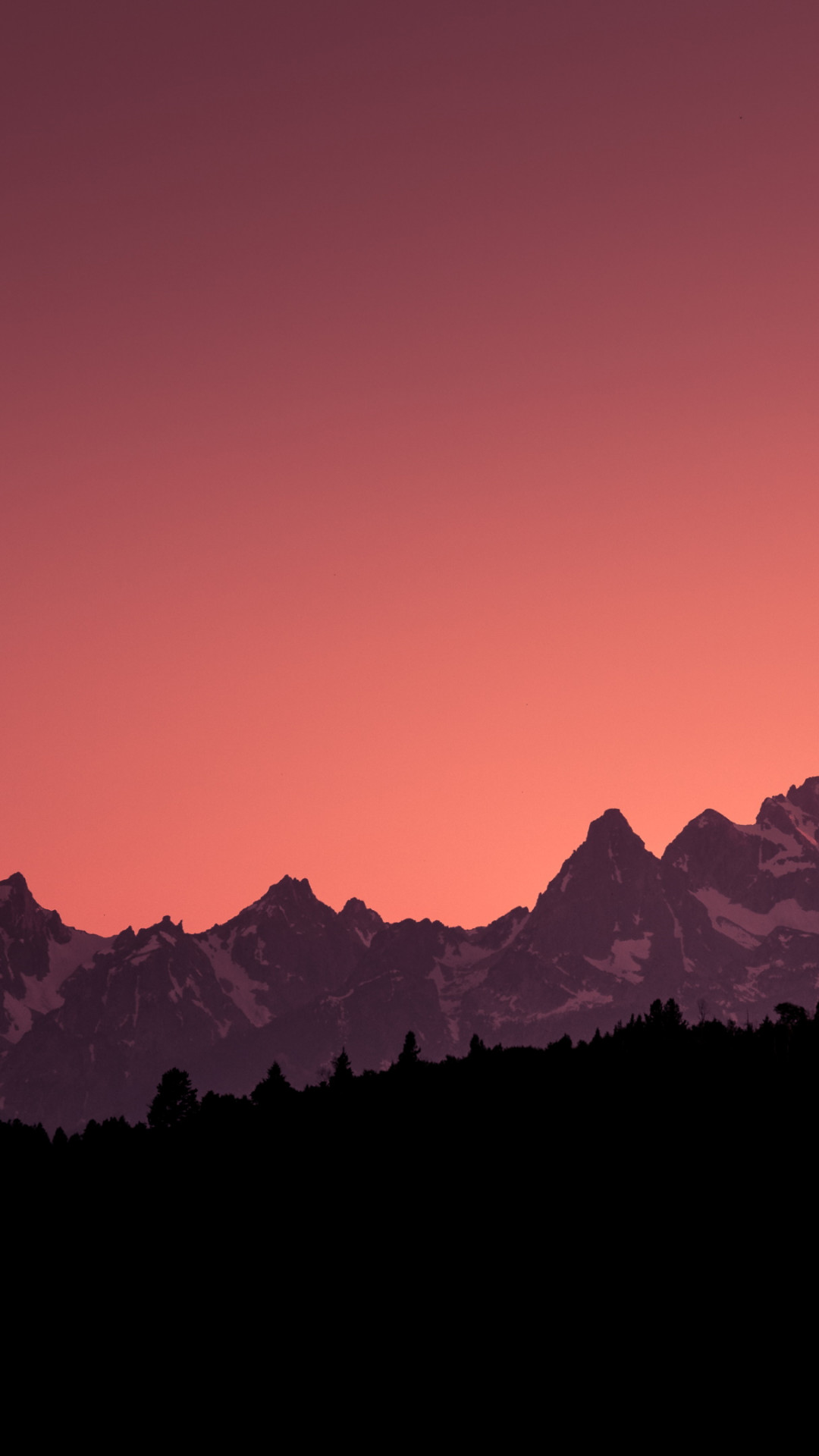 Sunset from Grand Teton wallpaper 1080x1920