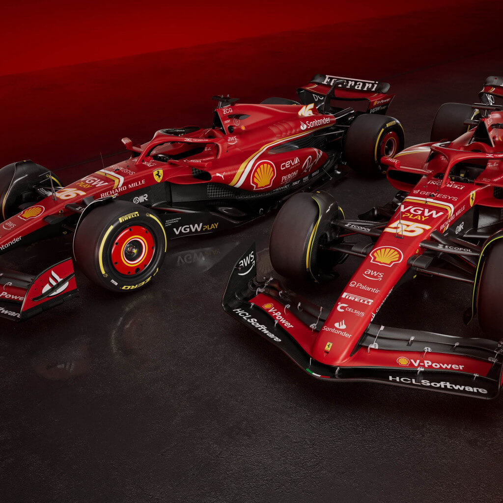 Ferrari F1 cars wallpaper 1024x1024