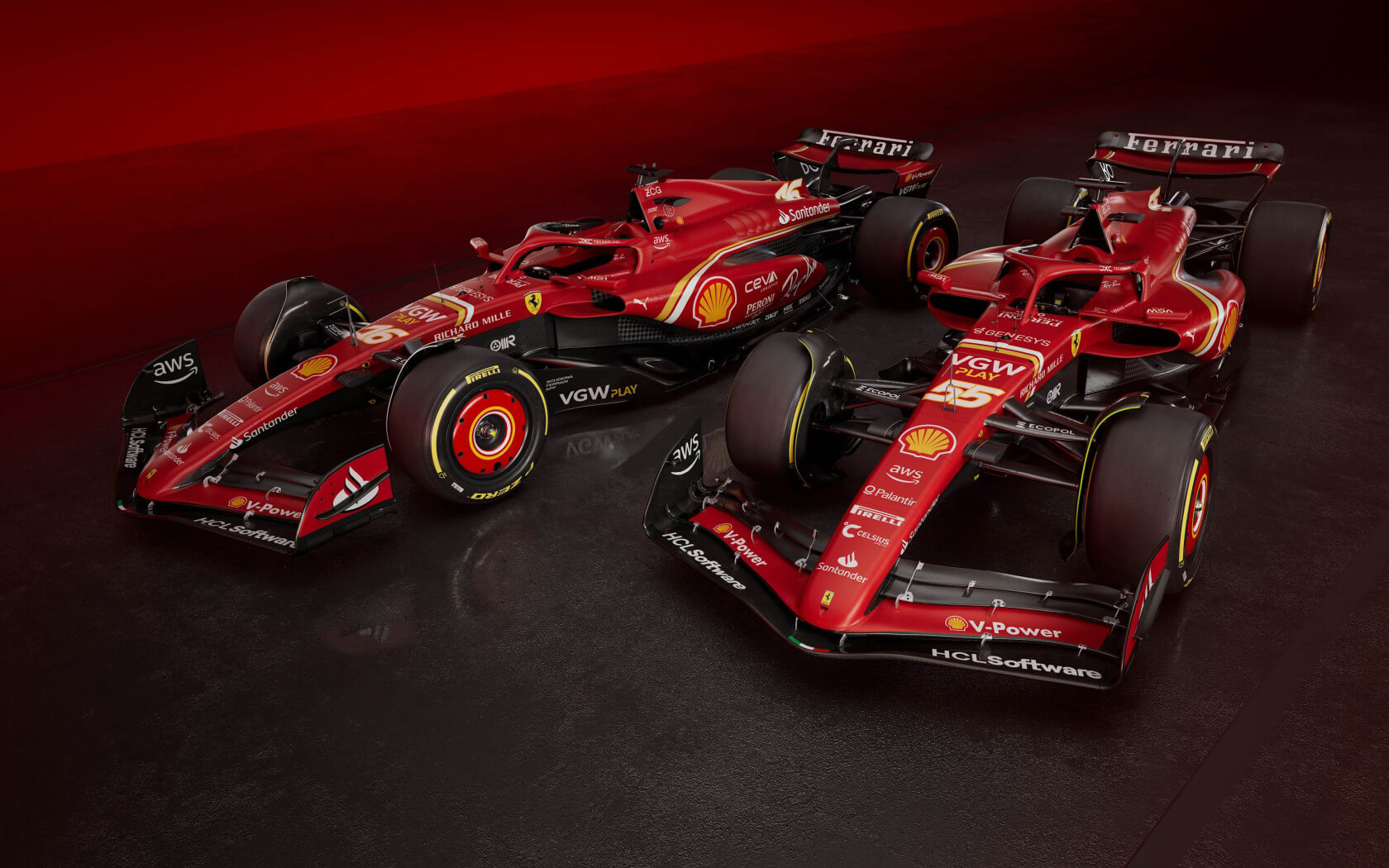 Ferrari F1 cars wallpaper 1680x1050