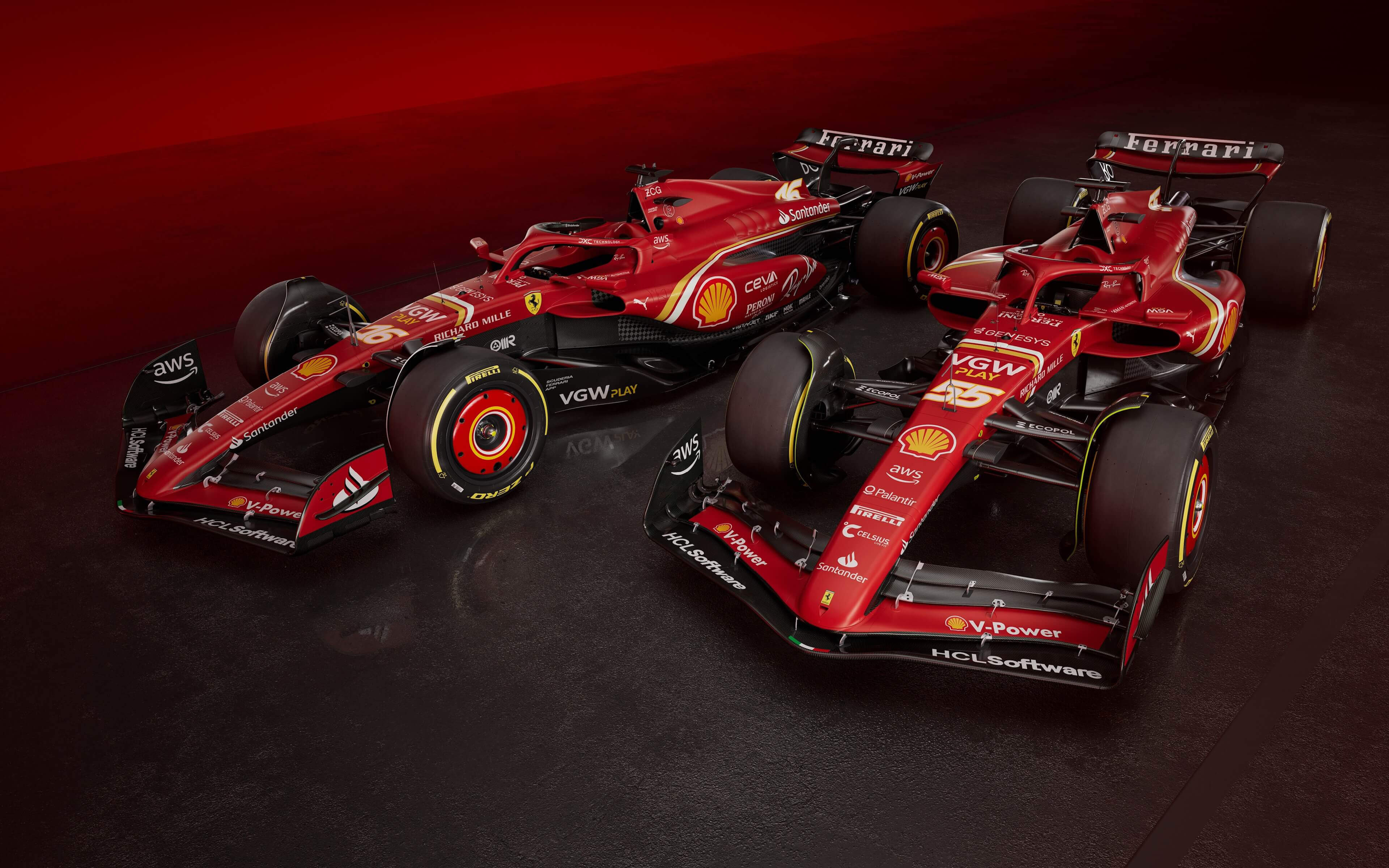 Ferrari F1 cars wallpaper 3840x2400