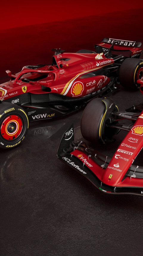 Ferrari F1 cars wallpaper 480x854