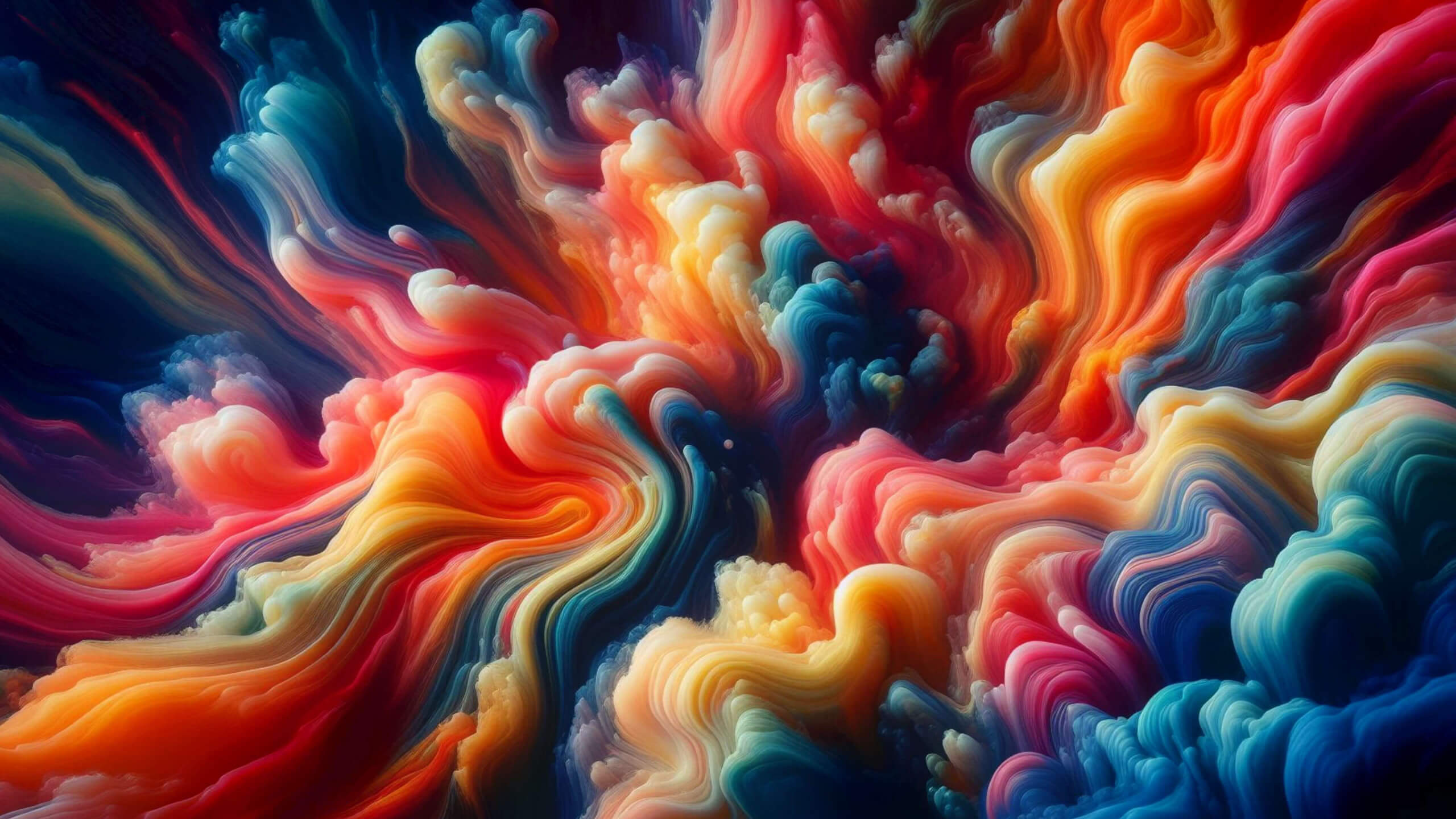 The liquid rainbow wallpaper 2560x1440