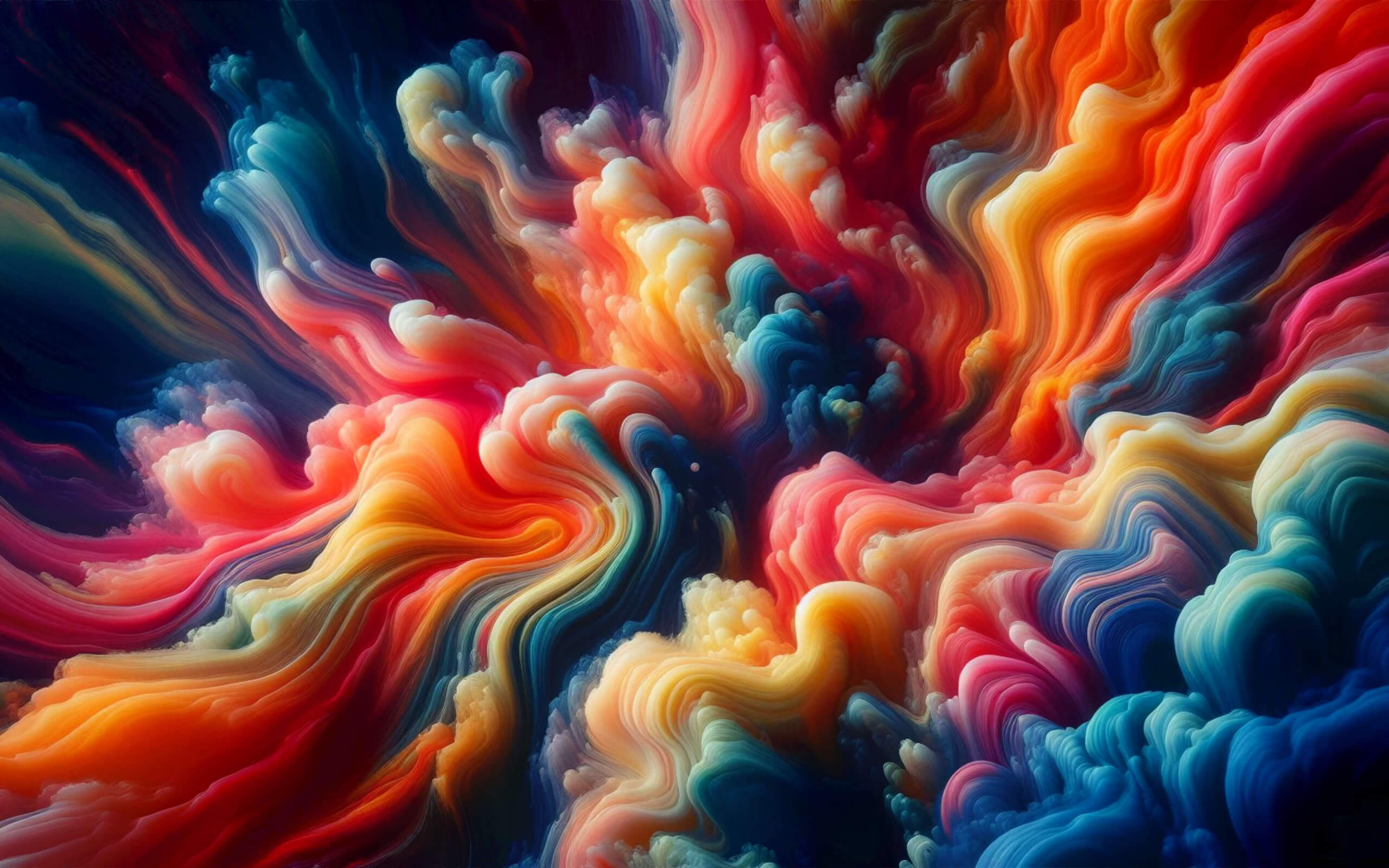 The liquid rainbow wallpaper 2560x1600