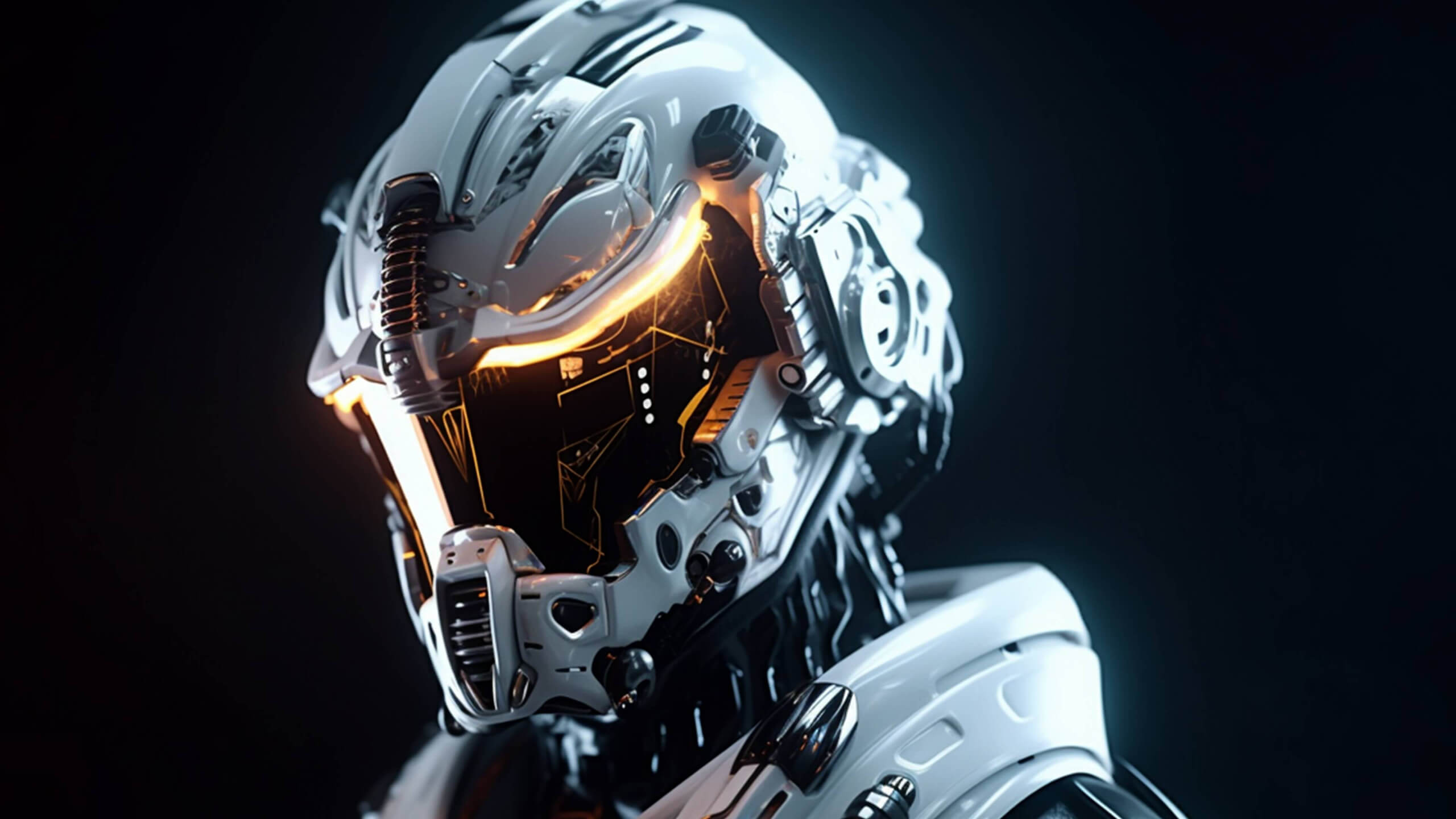 Humanoid Portrait wallpaper 2560x1440