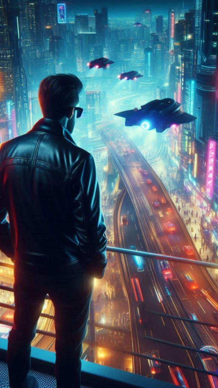 The city of the future is here wallpaper 750x1334
