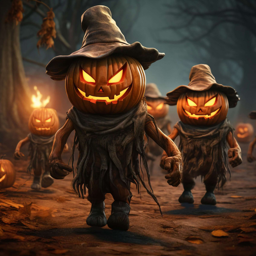 Spooky Halloween wallpaper 1024x1024