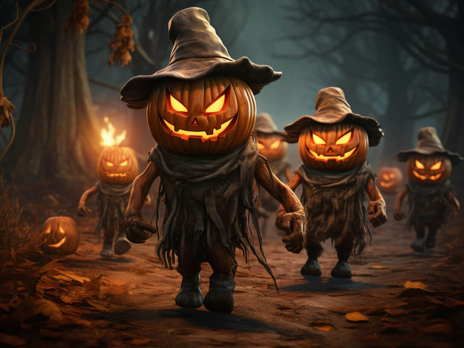 Spooky Halloween wallpaper 1024x768