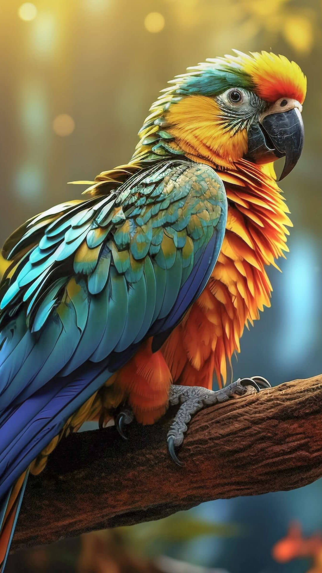 Wonderful parrot wallpaper 1080x1920