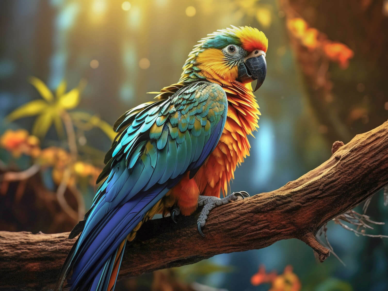 Wonderful parrot wallpaper 1600x1200