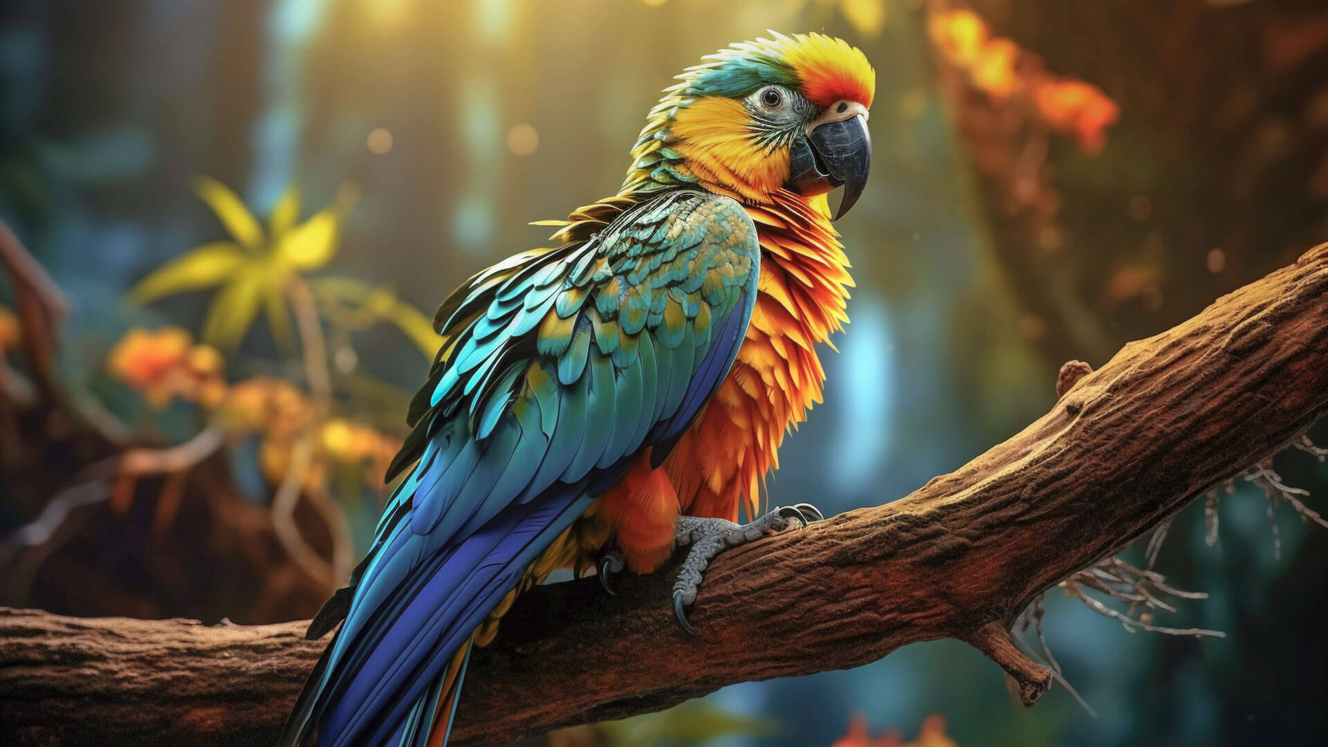 Wonderful parrot wallpaper 1280x720