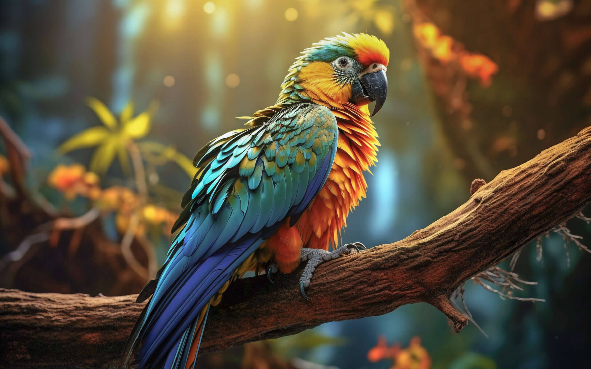 Wonderful parrot wallpaper 1280x800