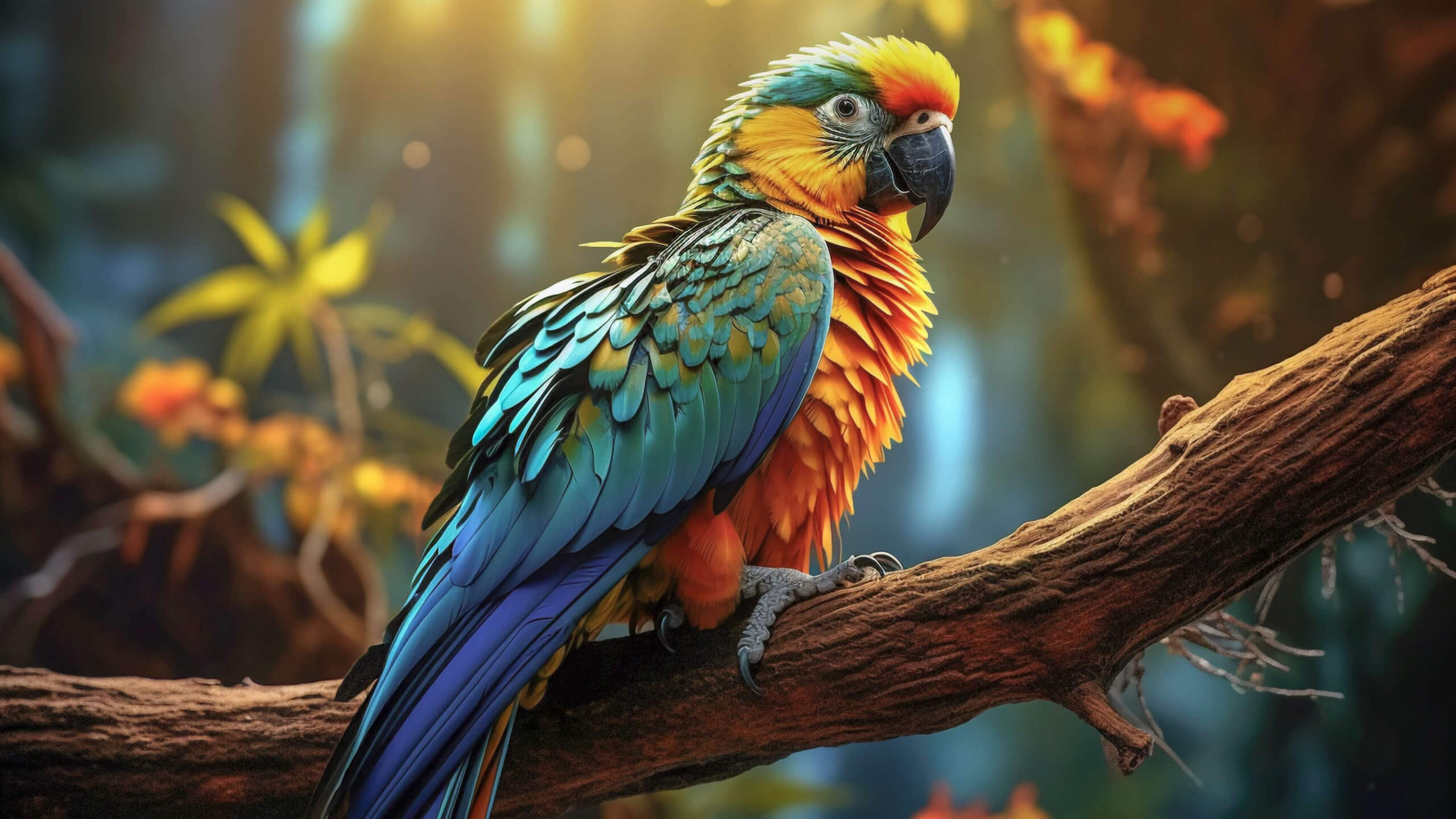 Wonderful parrot wallpaper 2560x1440