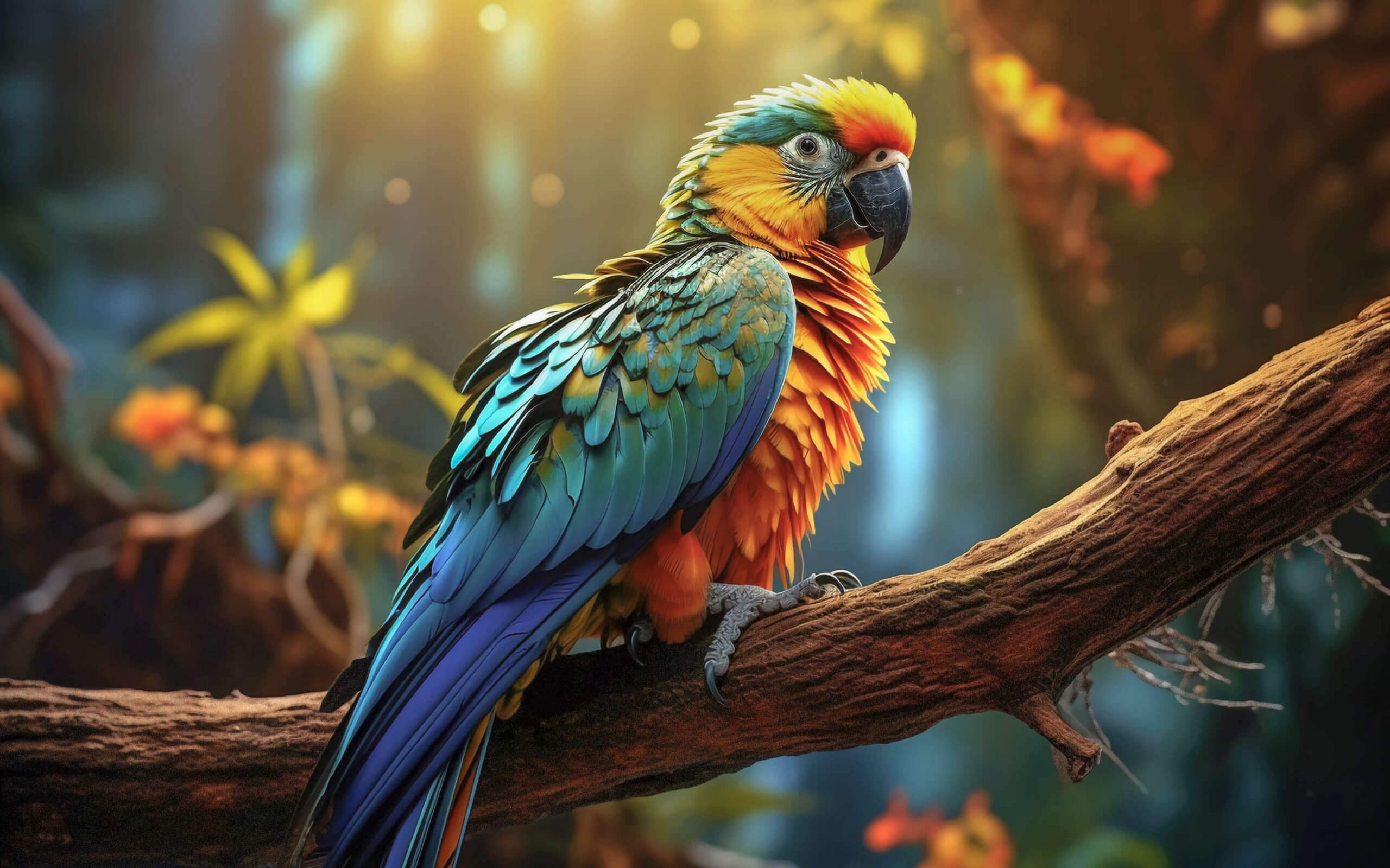 Wonderful parrot wallpaper 2560x1600