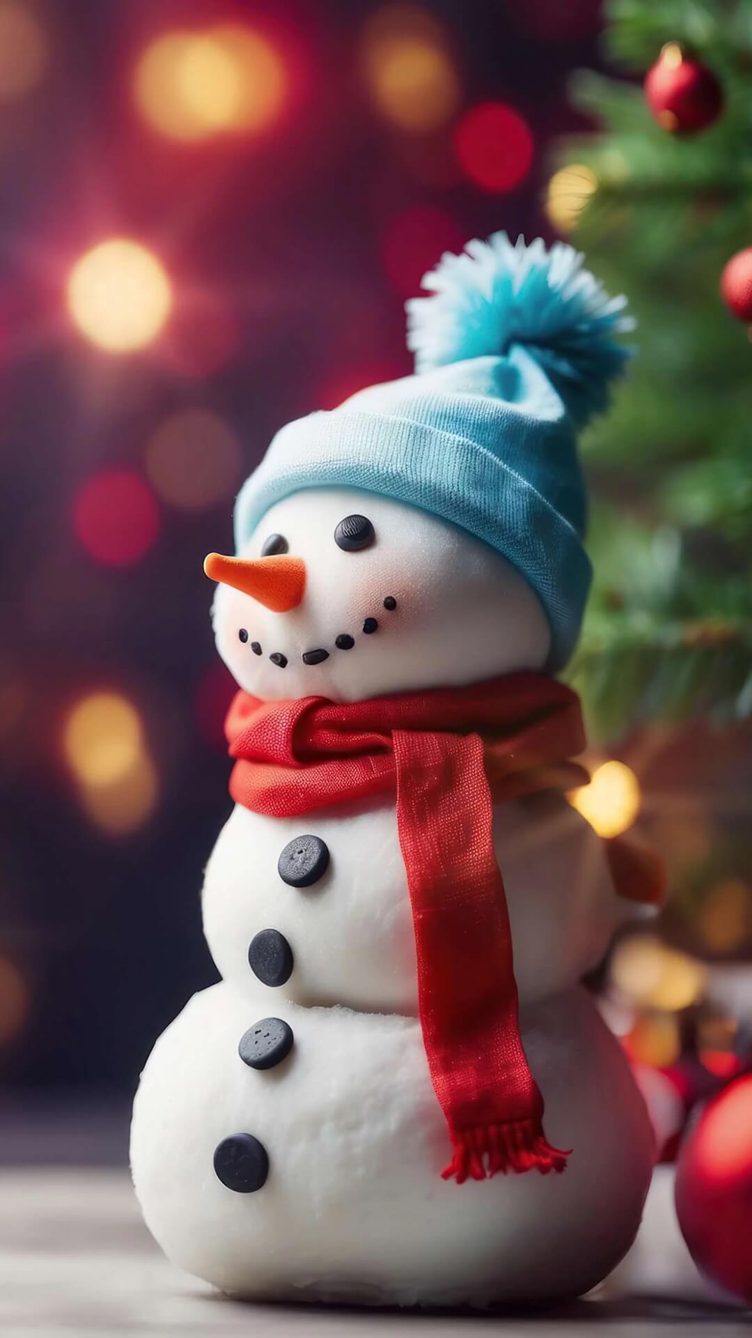 Snowman for this Christmas wallpaper 1080x1920