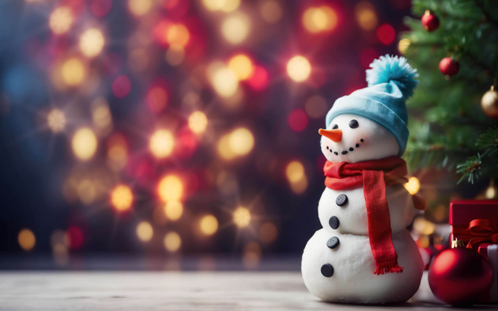 Snowman for this Christmas wallpaper 1440x900