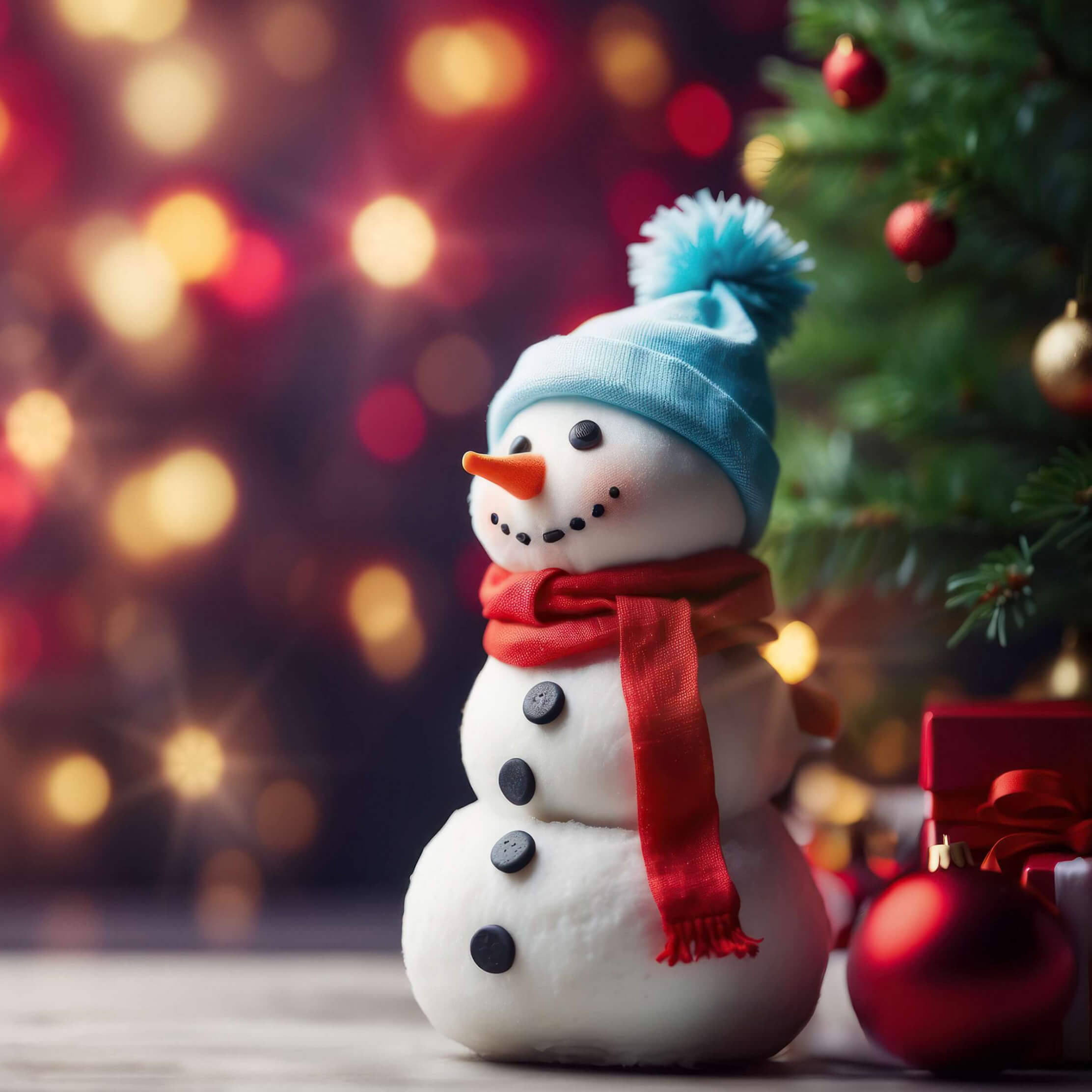 Snowman for this Christmas wallpaper 2224x2224