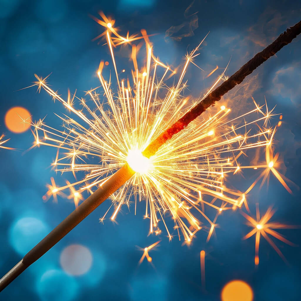 Sparkler for holidays wallpaper 1024x1024