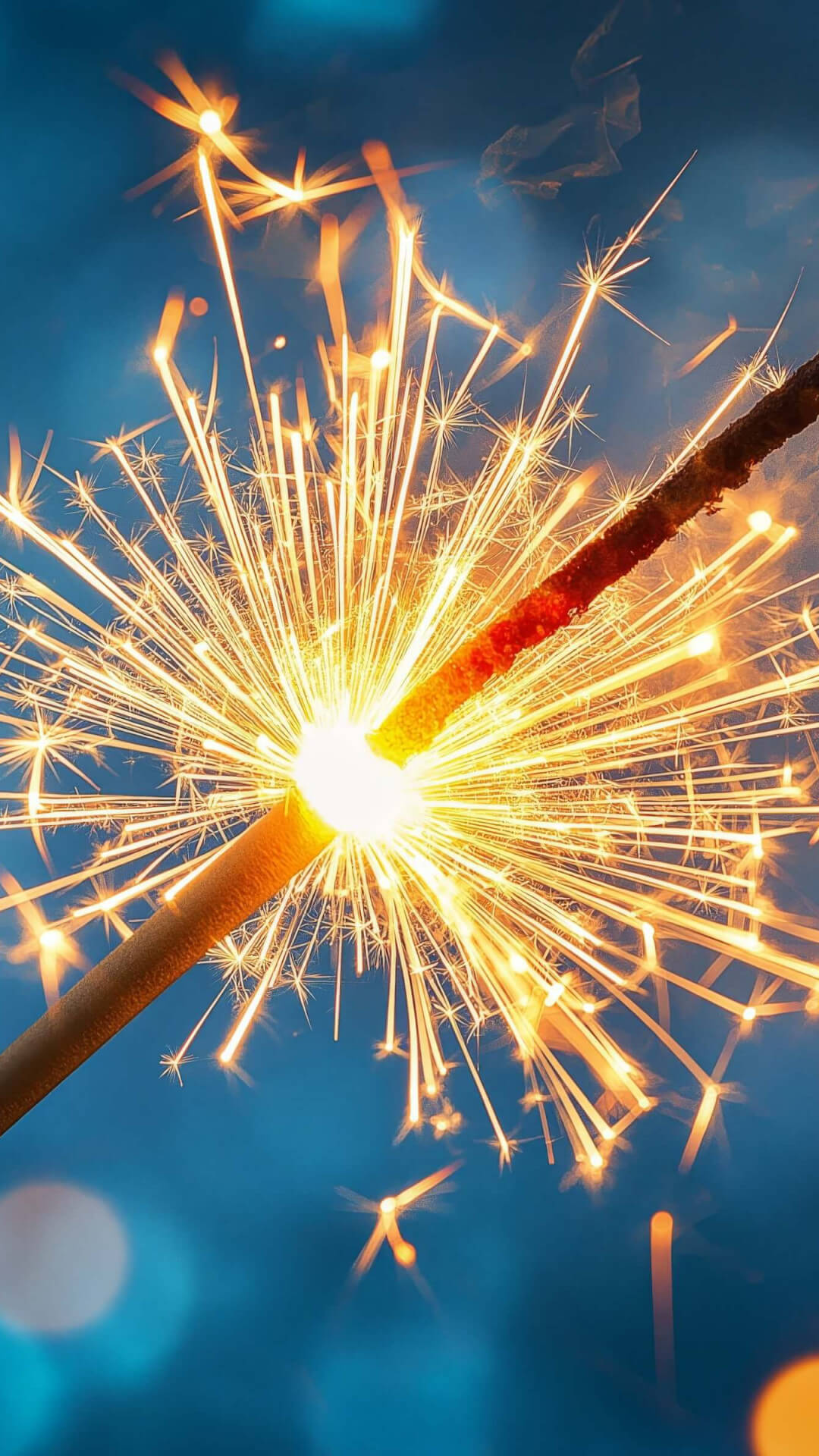 Sparkler for holidays wallpaper 1080x1920