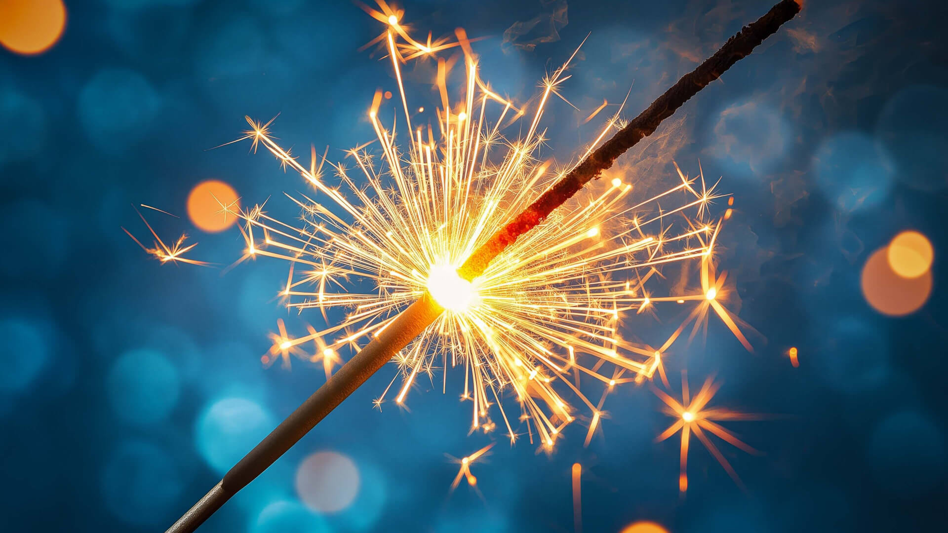 Sparkler for holidays wallpaper 1600x900